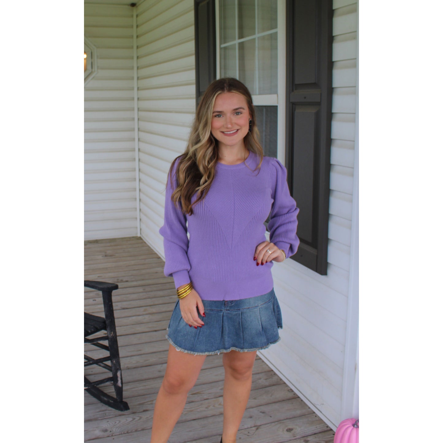 Reagan Sweater, Lavender