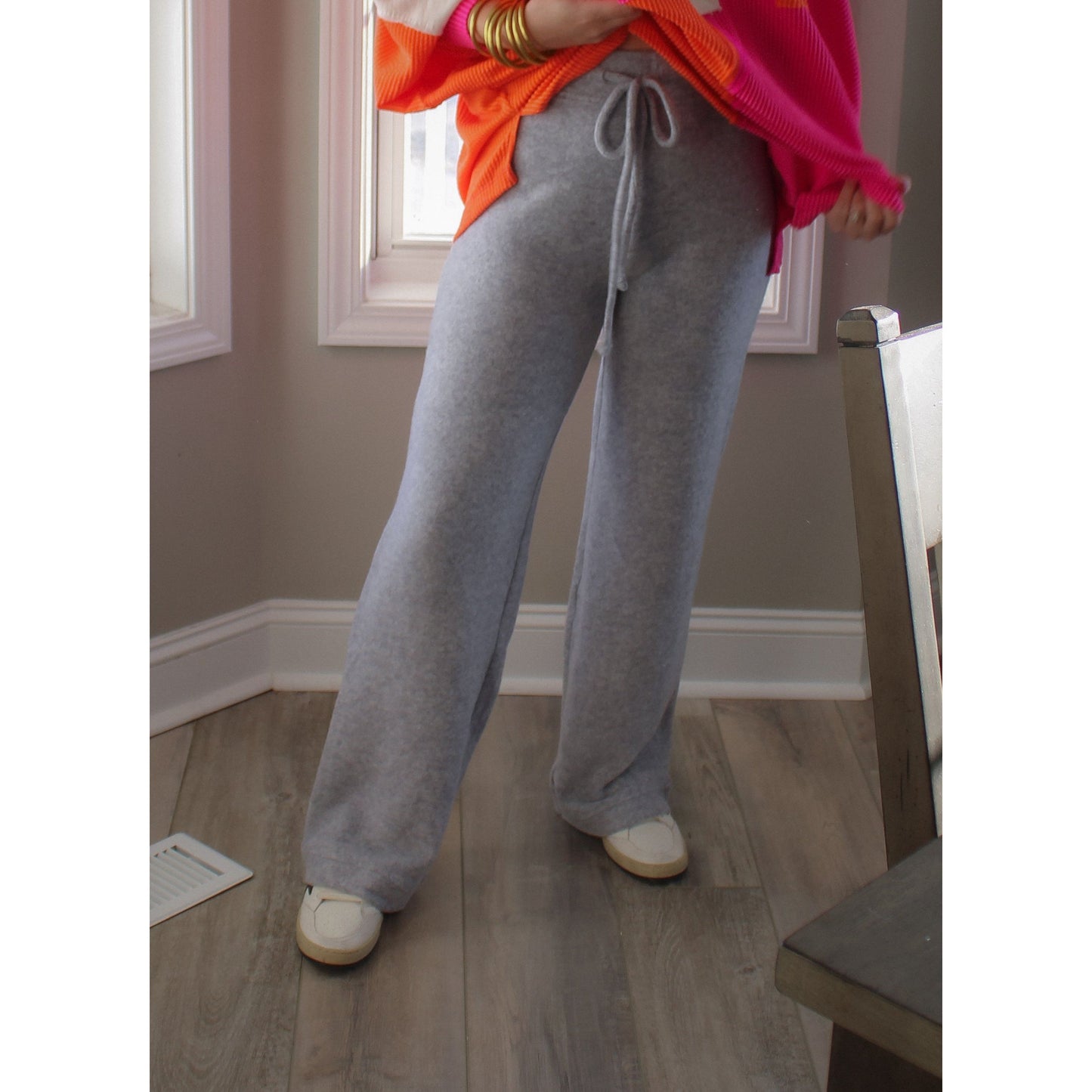 Lana Cozy Sweatpants, Heather Gray