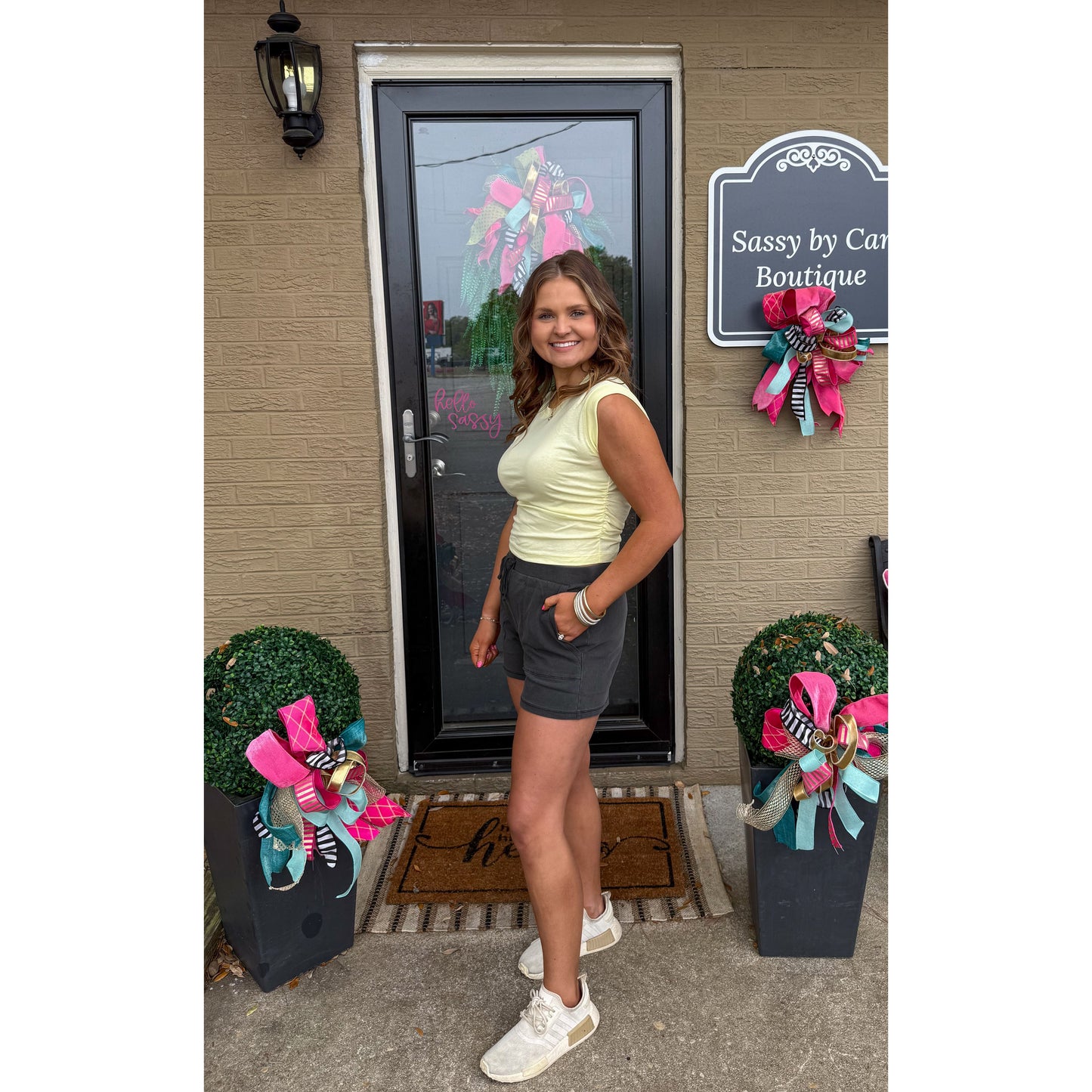 Butter Yellow Detail Top
