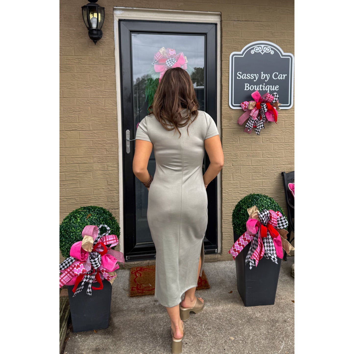 Miller Midi Dress, Sage Green