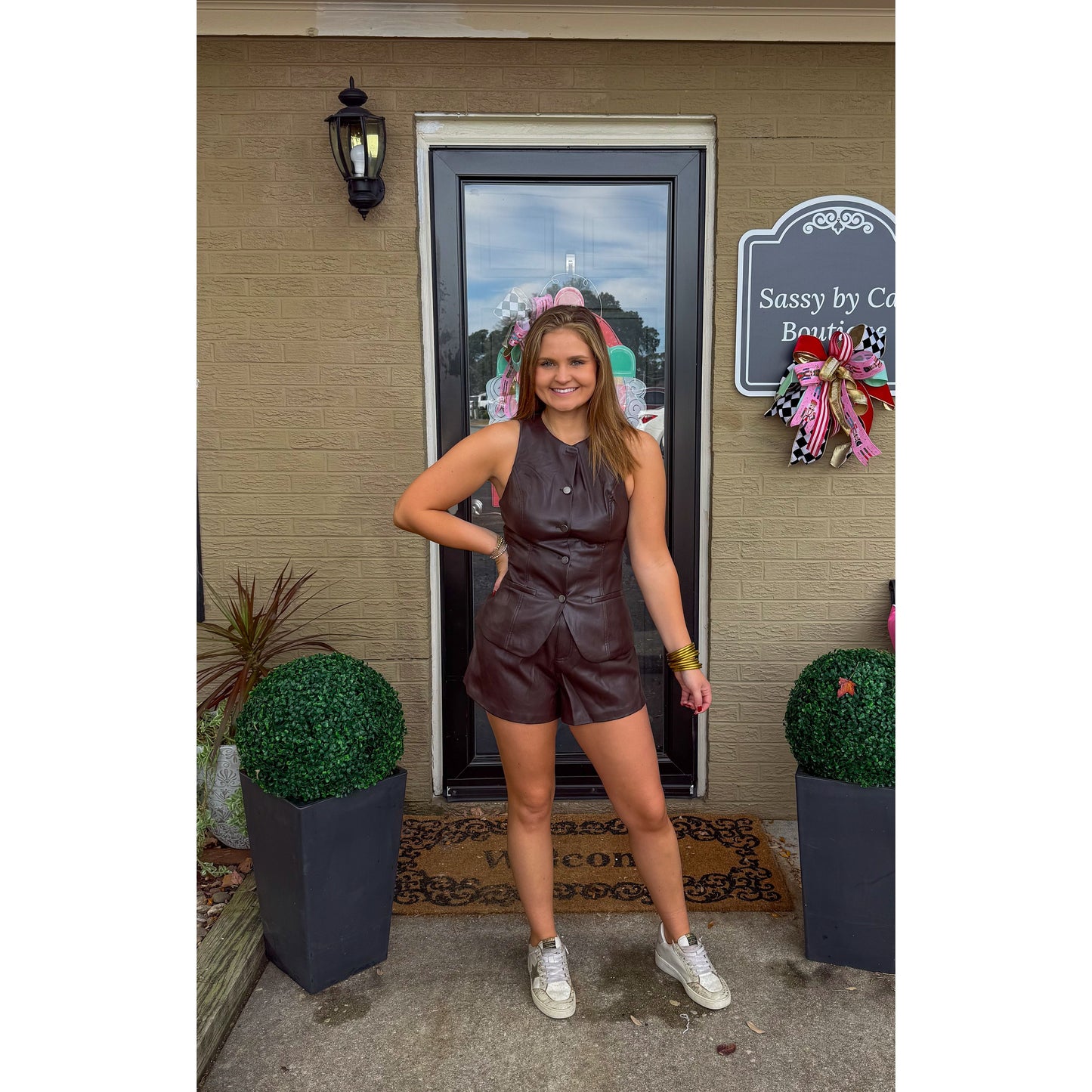 Girls Night Out Faux Leather Set