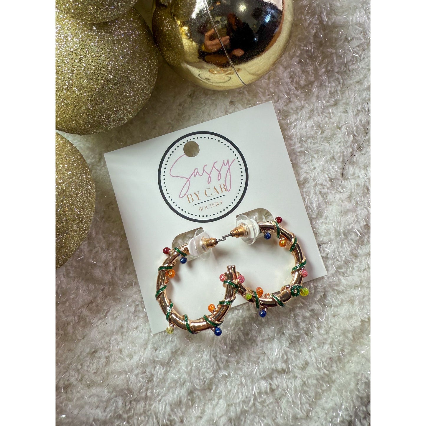 Gold Hoops w/ Lights