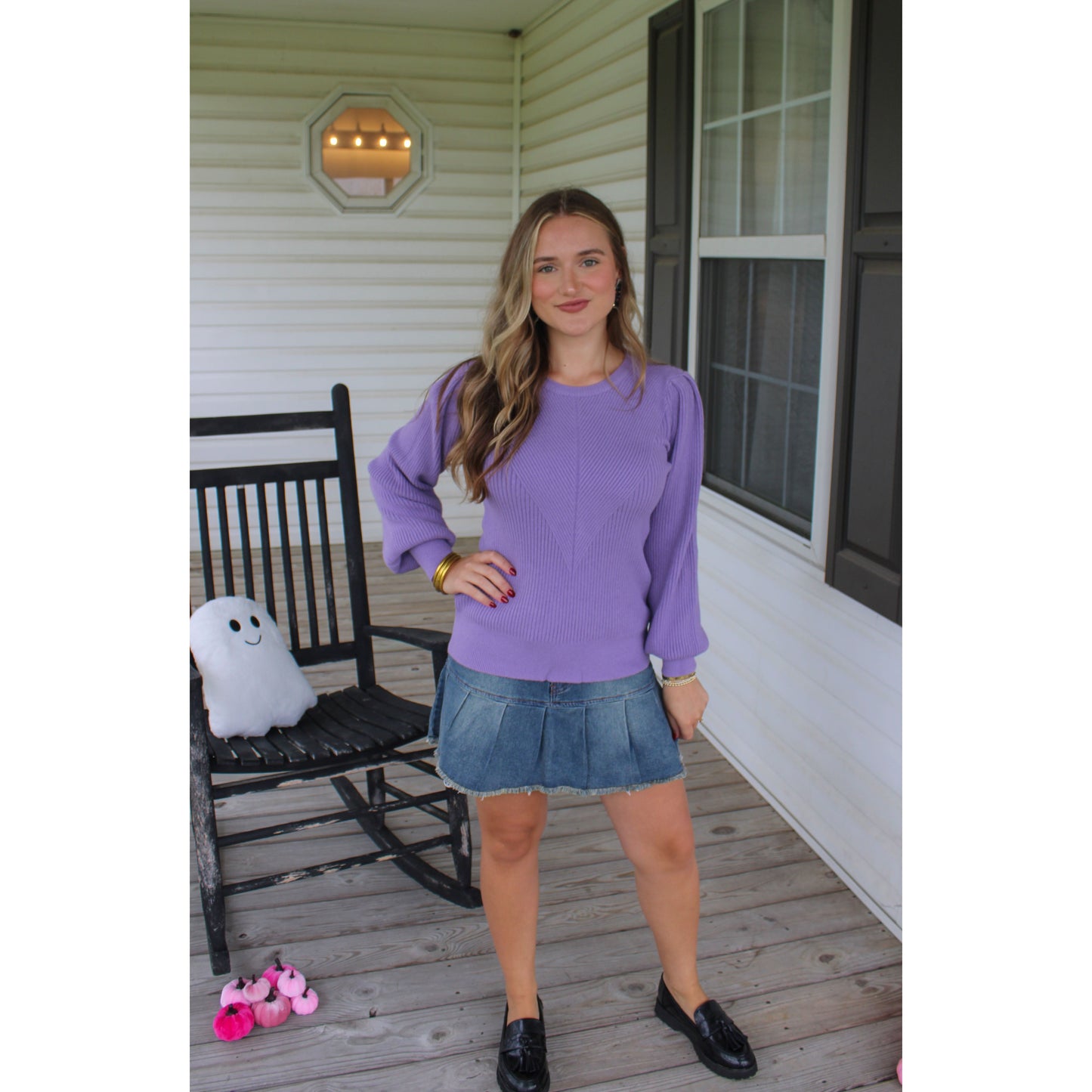 Reagan Sweater, Lavender