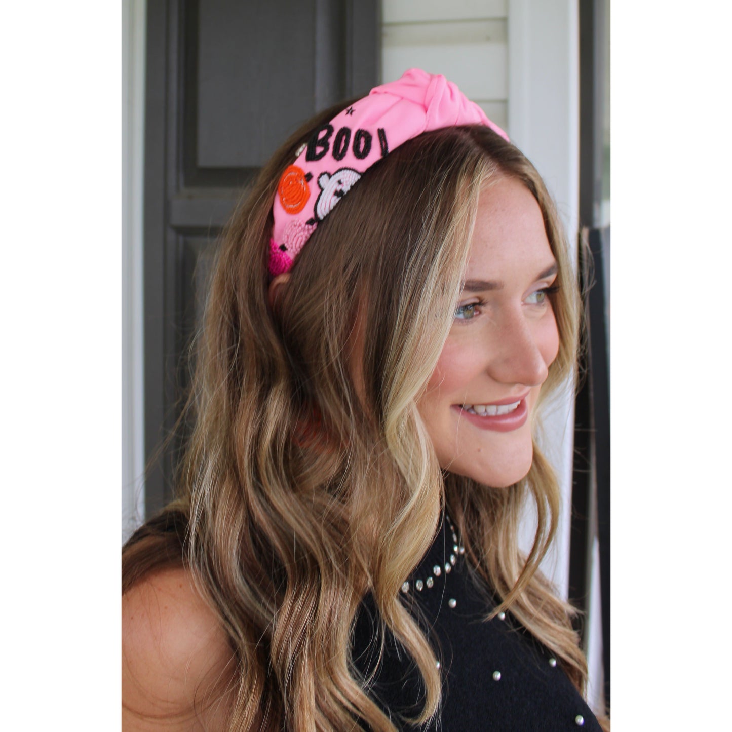 Boo Headband, Pink Multi