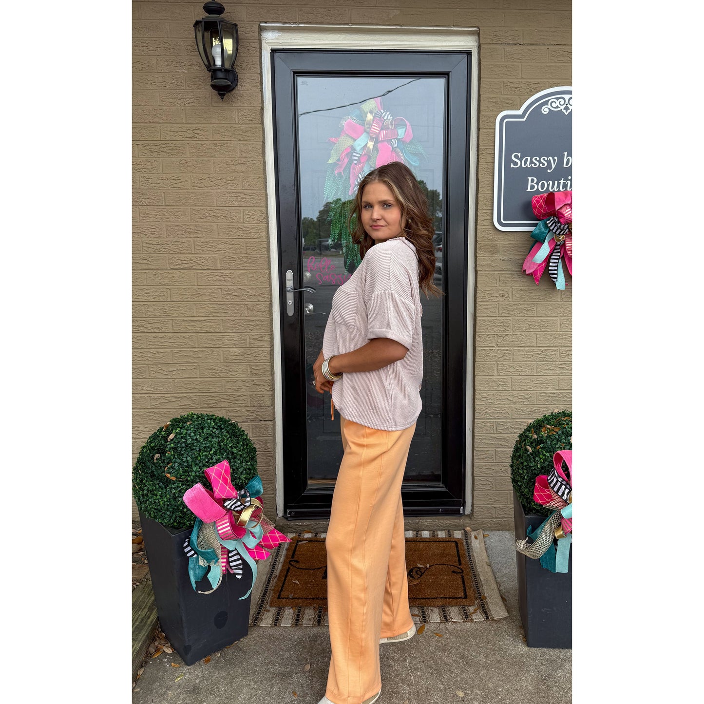 Eden Lounge Top, Sand Beige