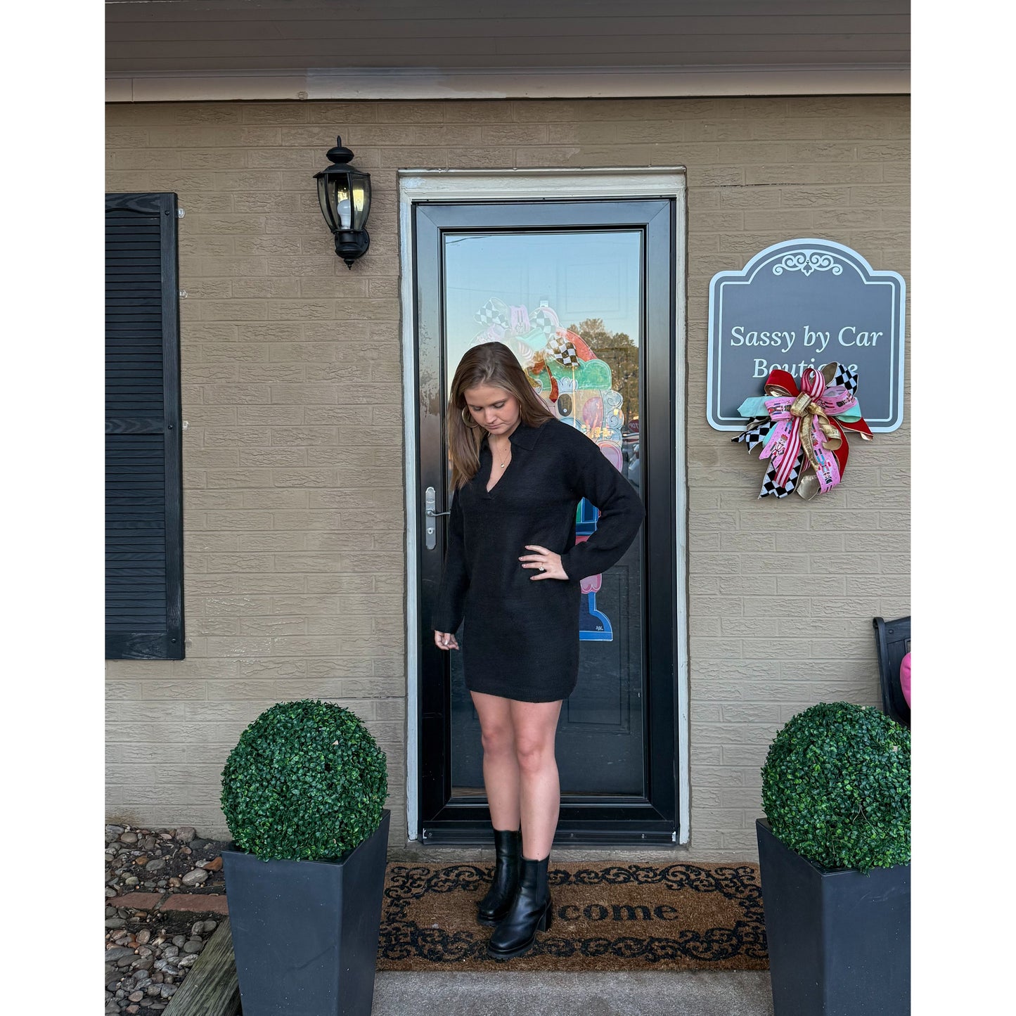 Danielle Mini Dress, Black