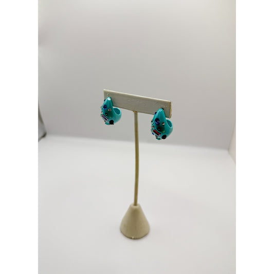 Blue Teardrop Earrings