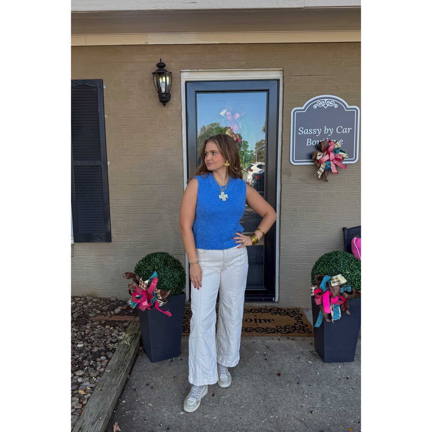 Dolphin Blue Sweater Vest