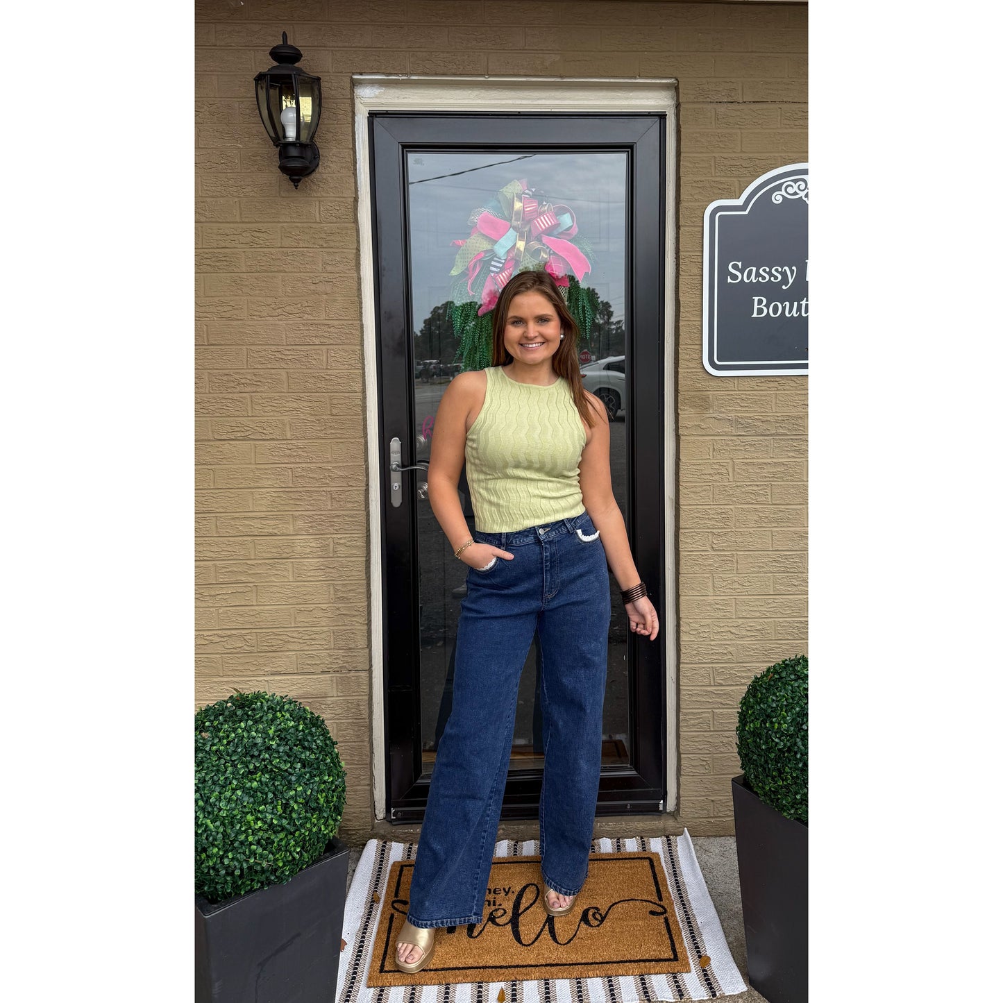 Noelle Top, Light Green