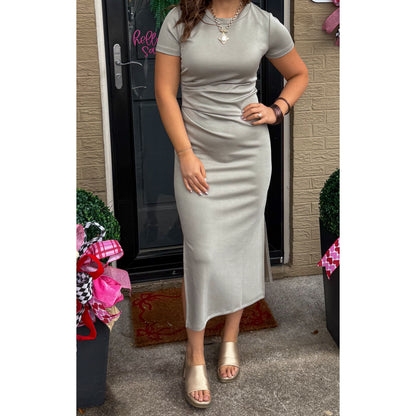 Miller Midi Dress, Sage Green