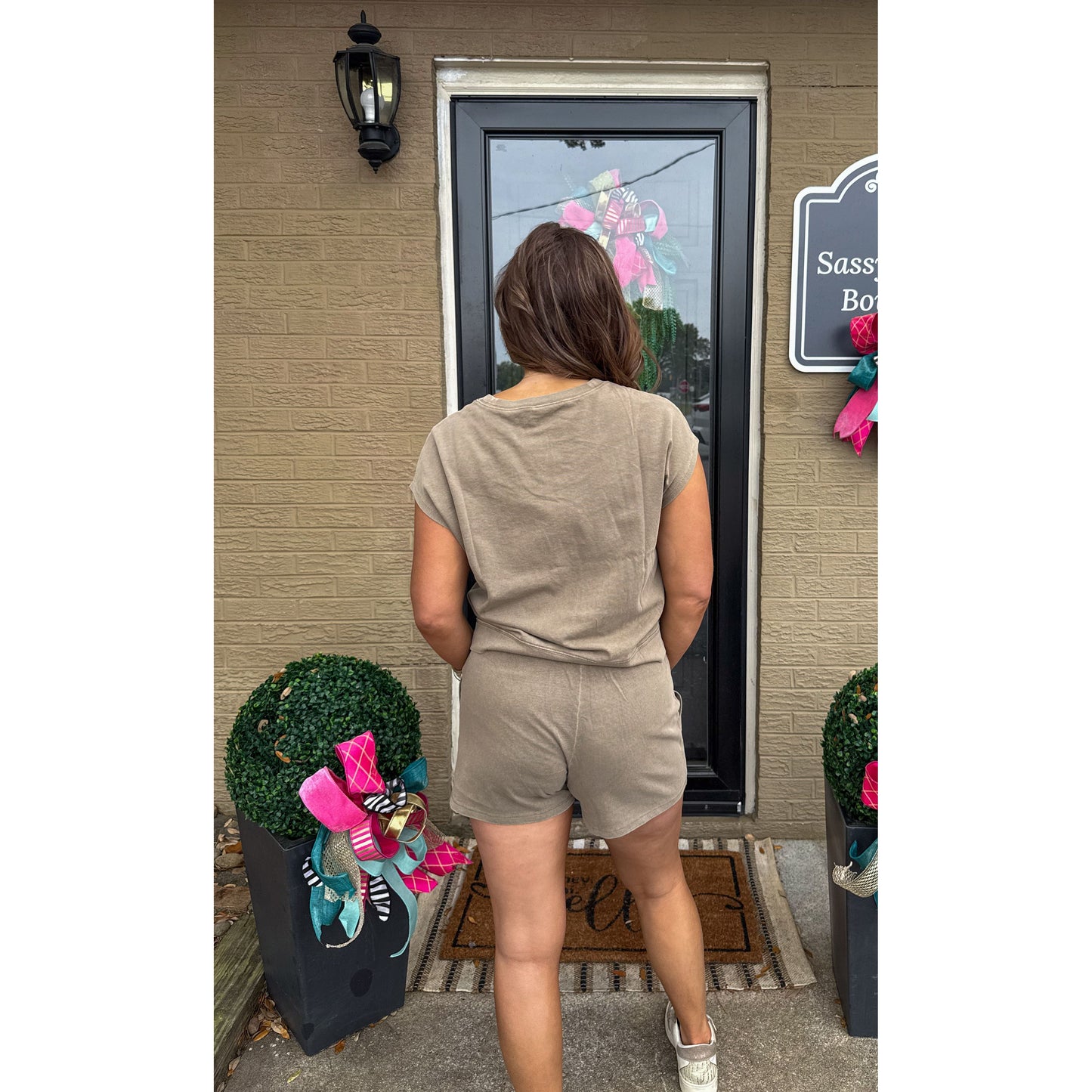 Josie Lounge Set, Dark Tan