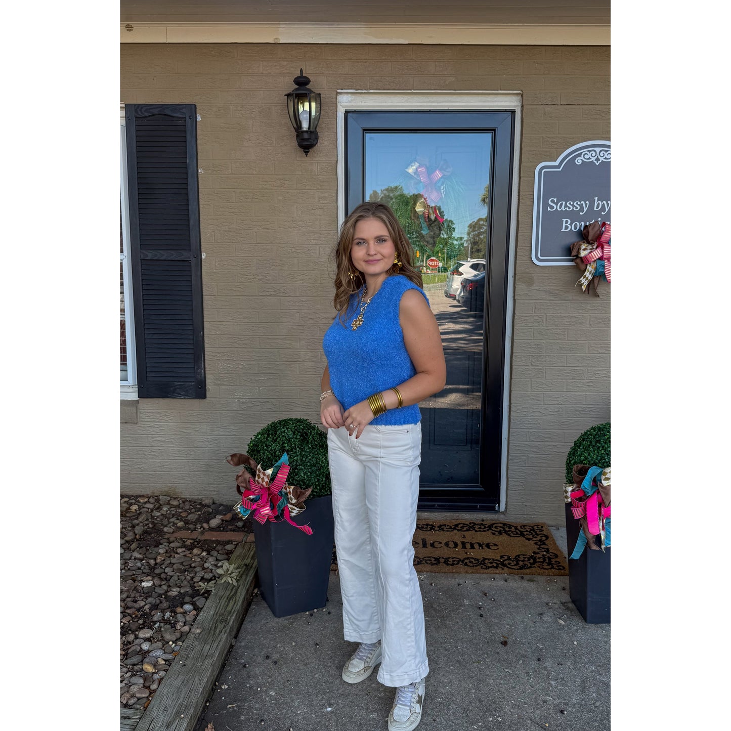 Dolphin Blue Sweater Vest