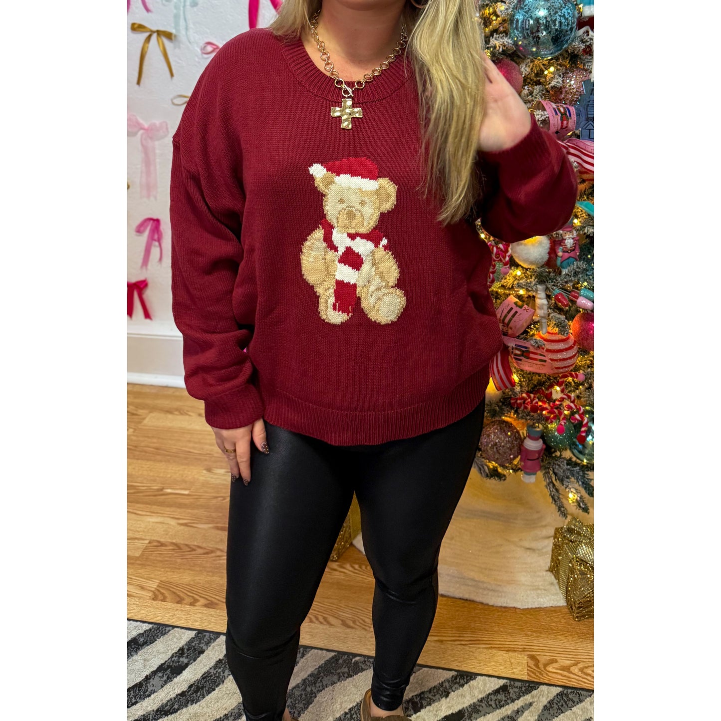 Teddy Bear Holiday Sweater
