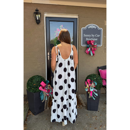 Polka Dot Maxi Dress