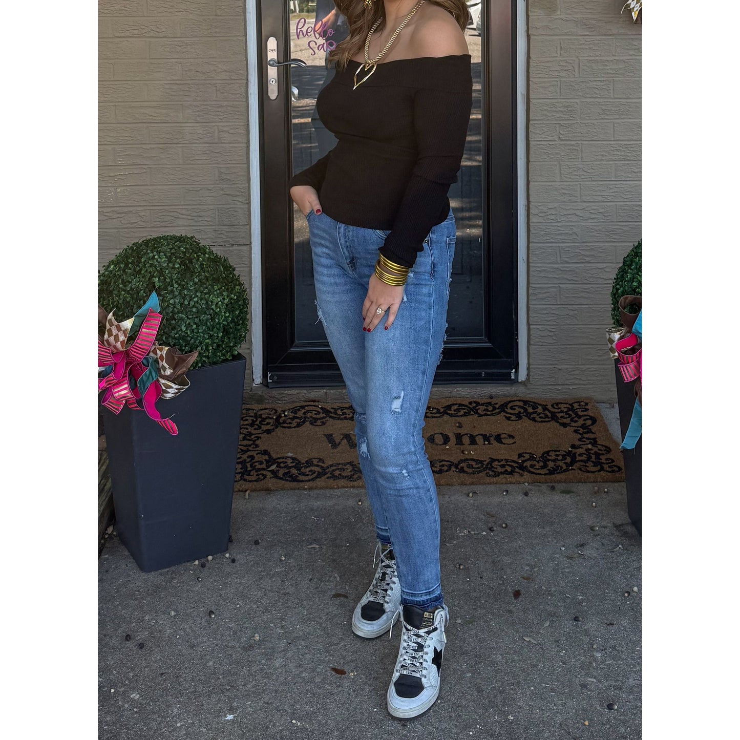 OTS Fitted Top, Black