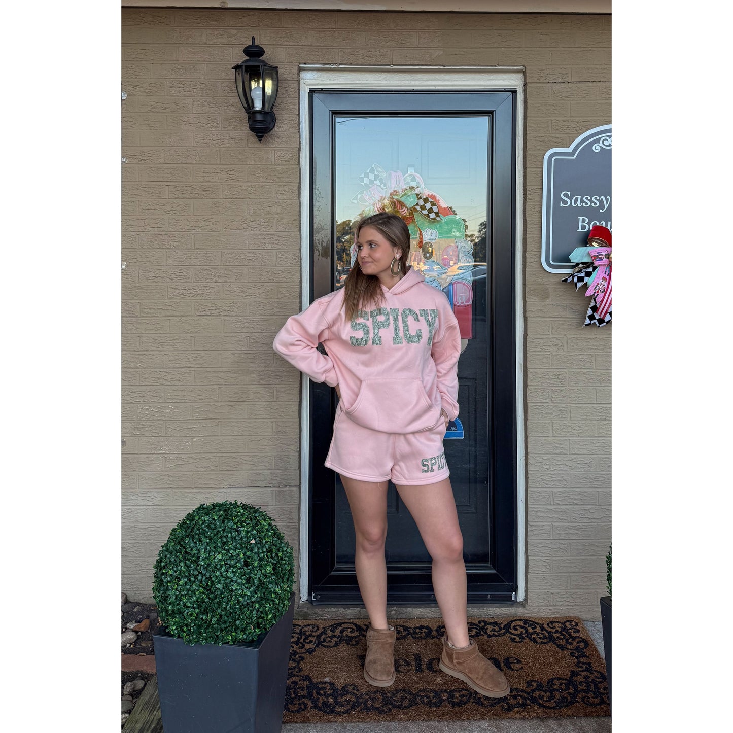 Spicy Lounge Set, Peach/Camo