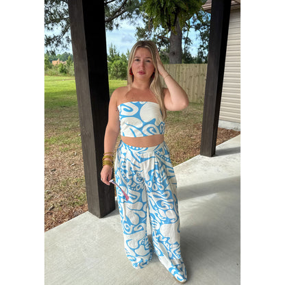 Summa Time Ready Set, Blue/Cream