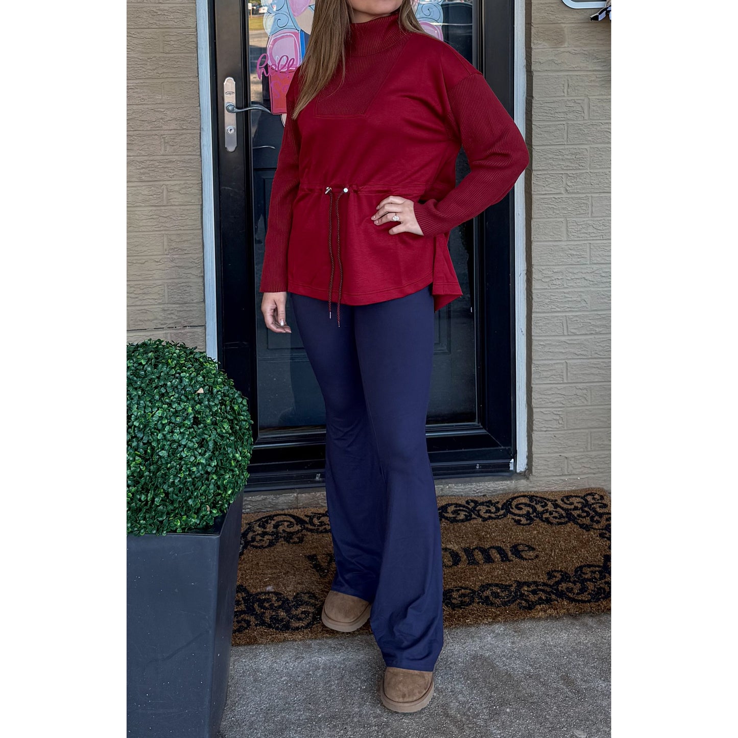 Rachel Top, Burgundy