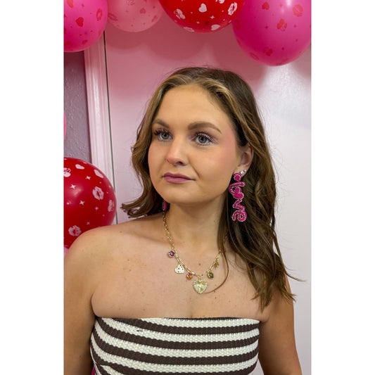 Love Beaded Earrings