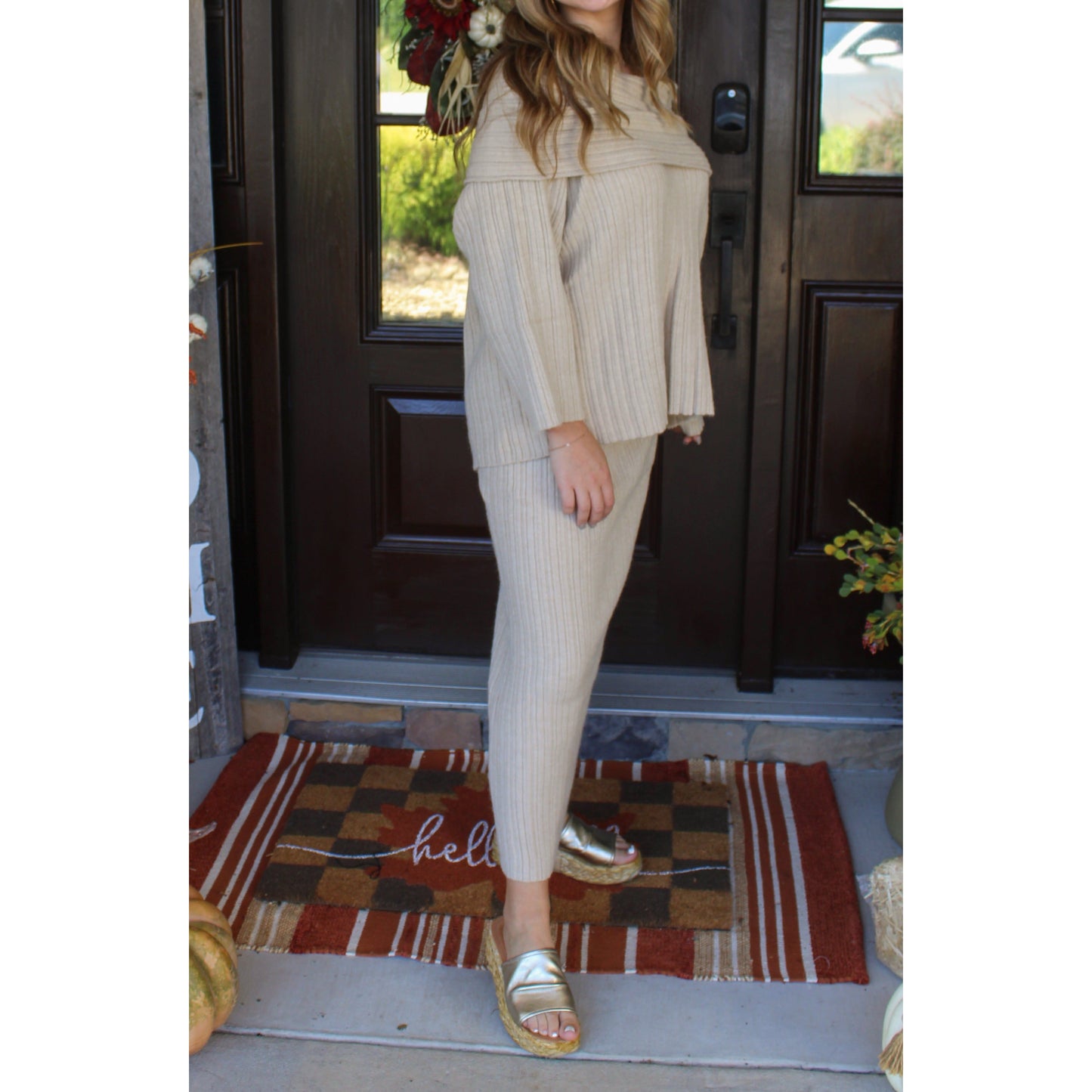 Hamptons Sweater Set, Beige