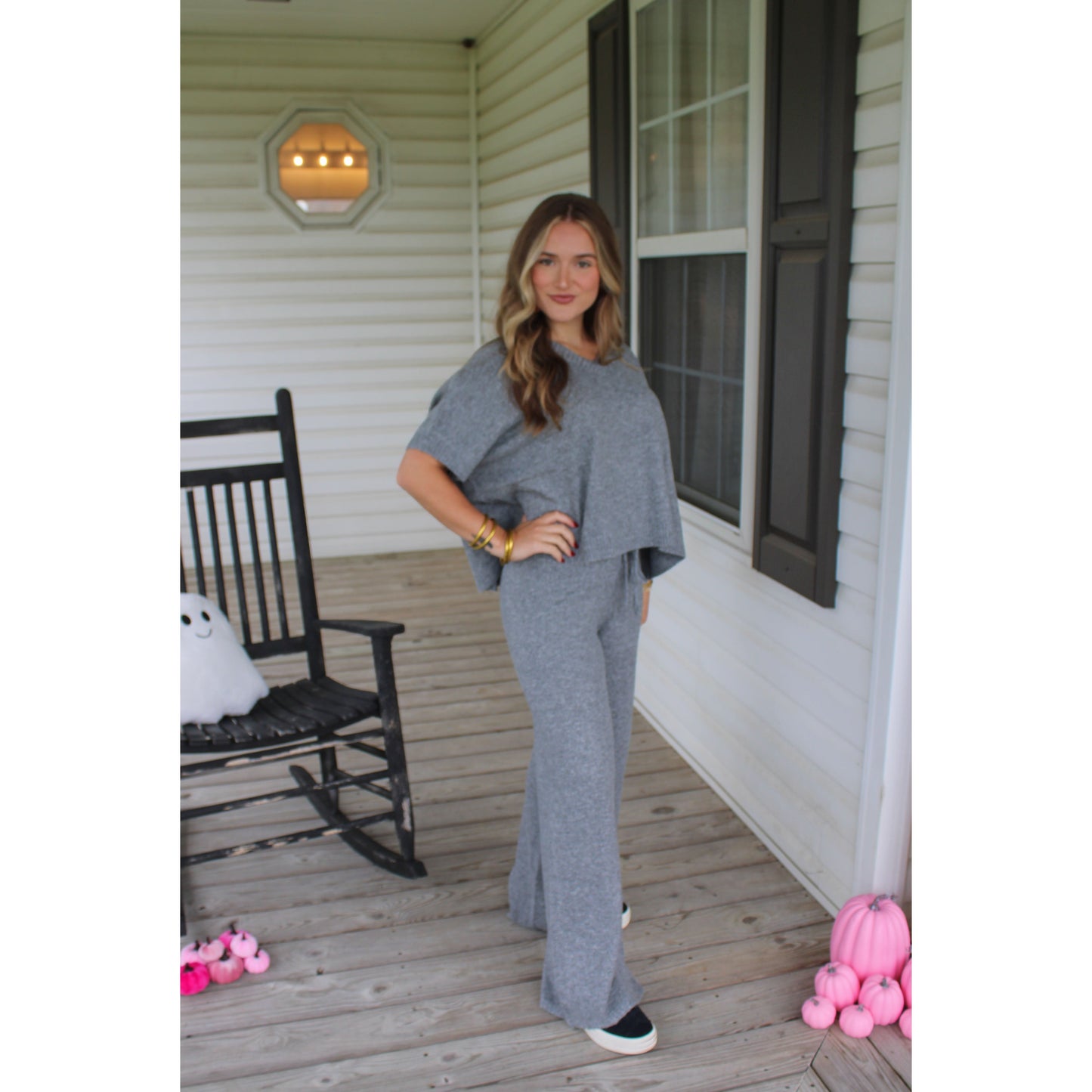 Faith Lounge Set, Heather Grey