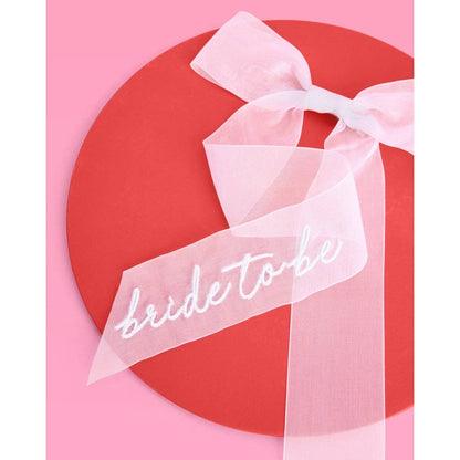 Bride To Be Embroidered Bow
