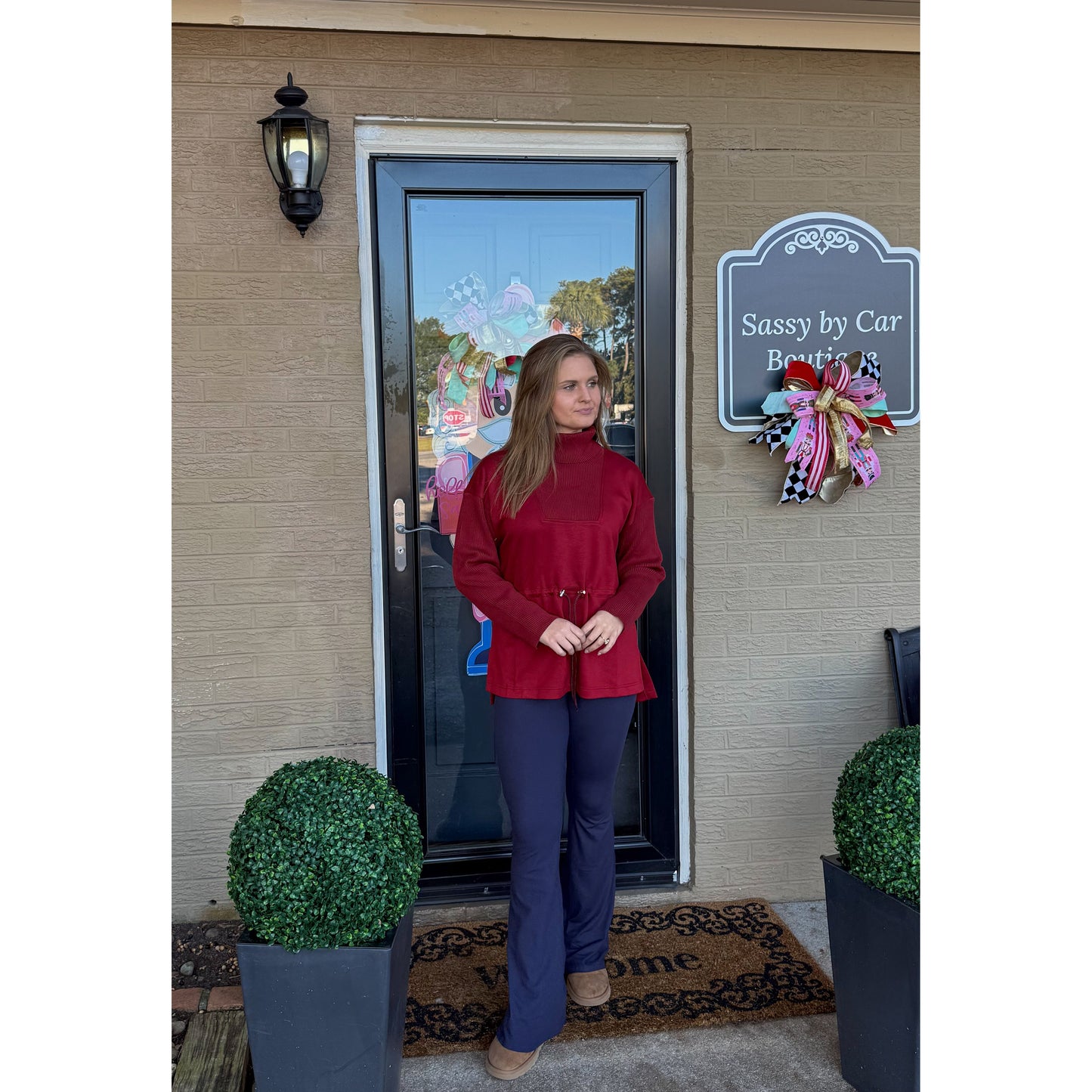 Rachel Top, Burgundy