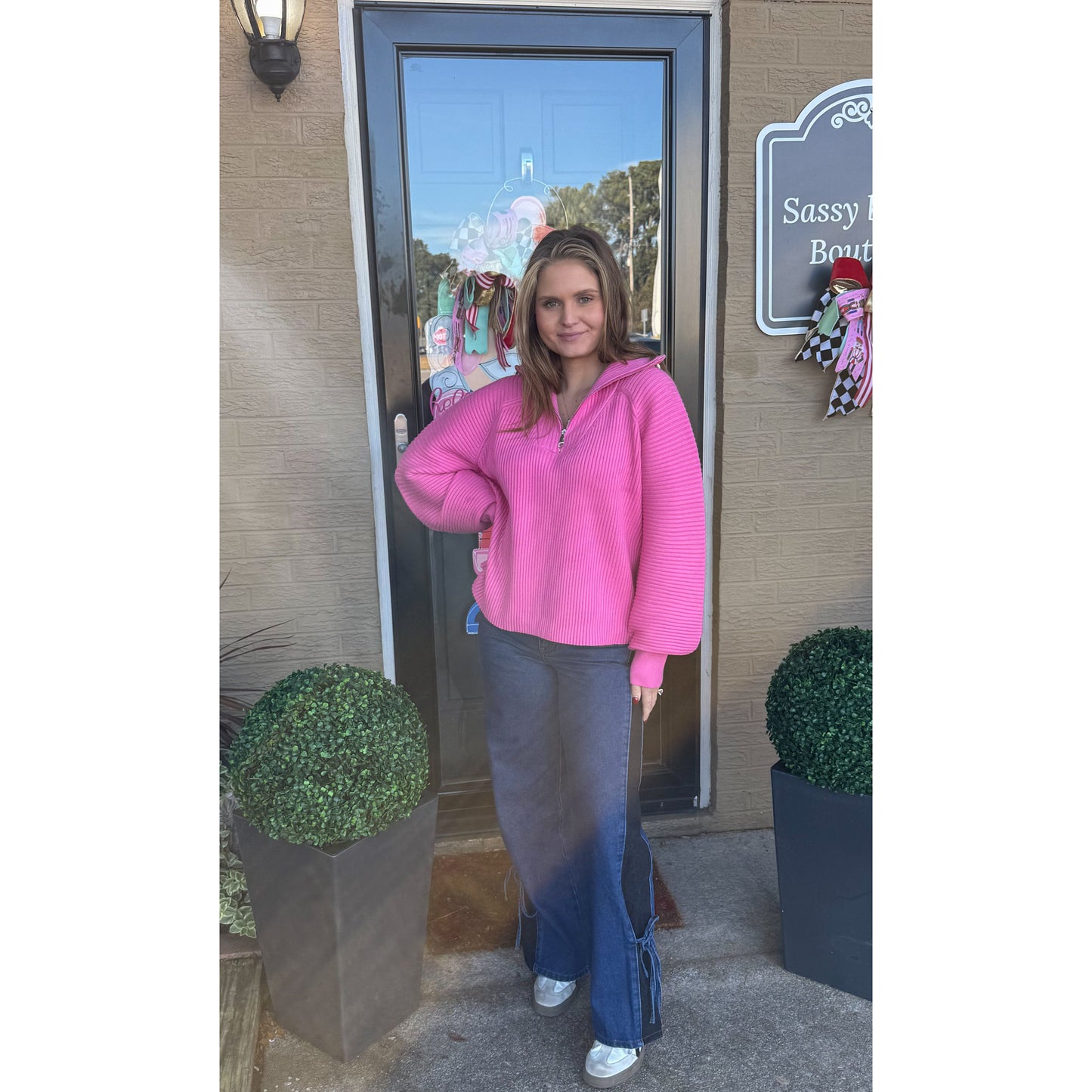 Monroe Sweater, Pink