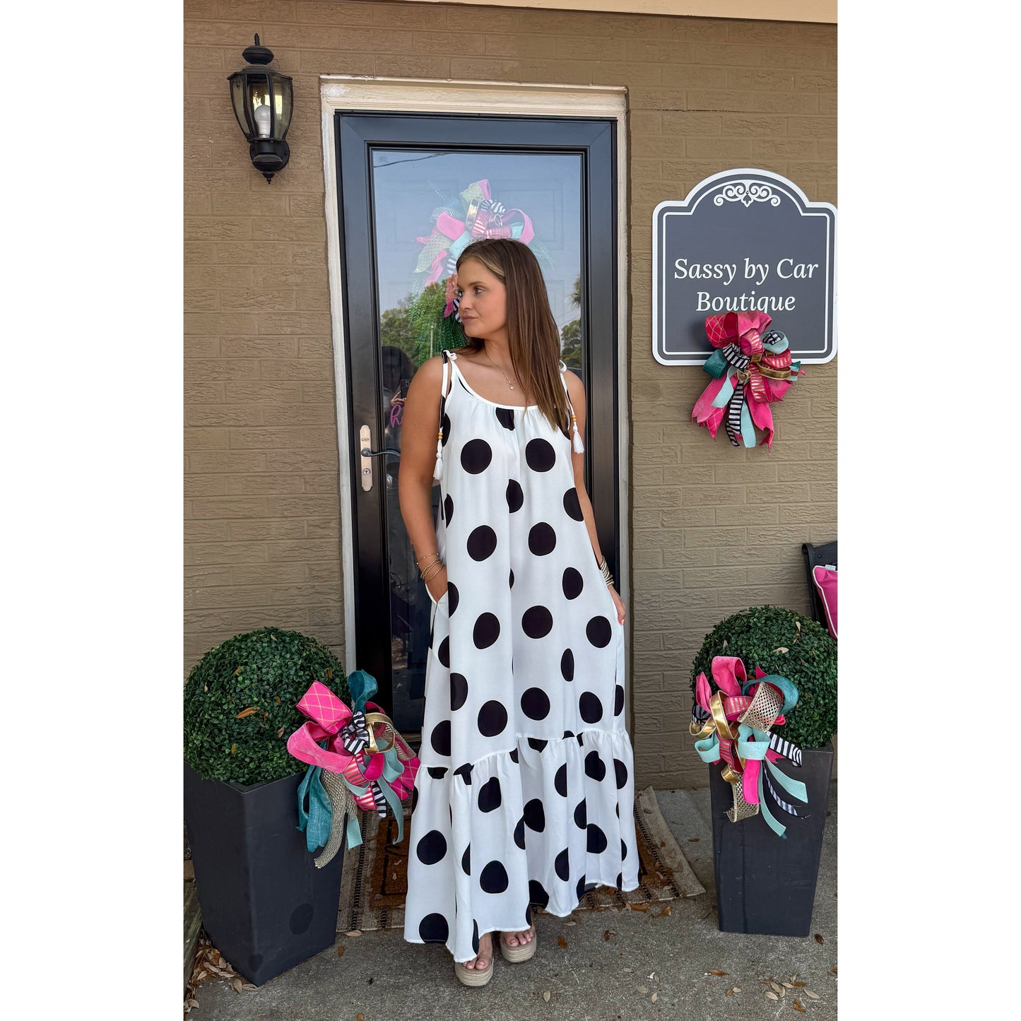 Polka Dot Maxi Dress