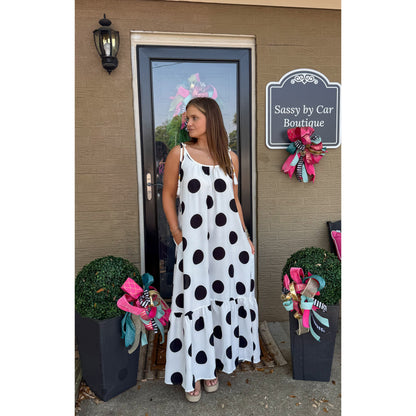 Polka Dot Maxi Dress