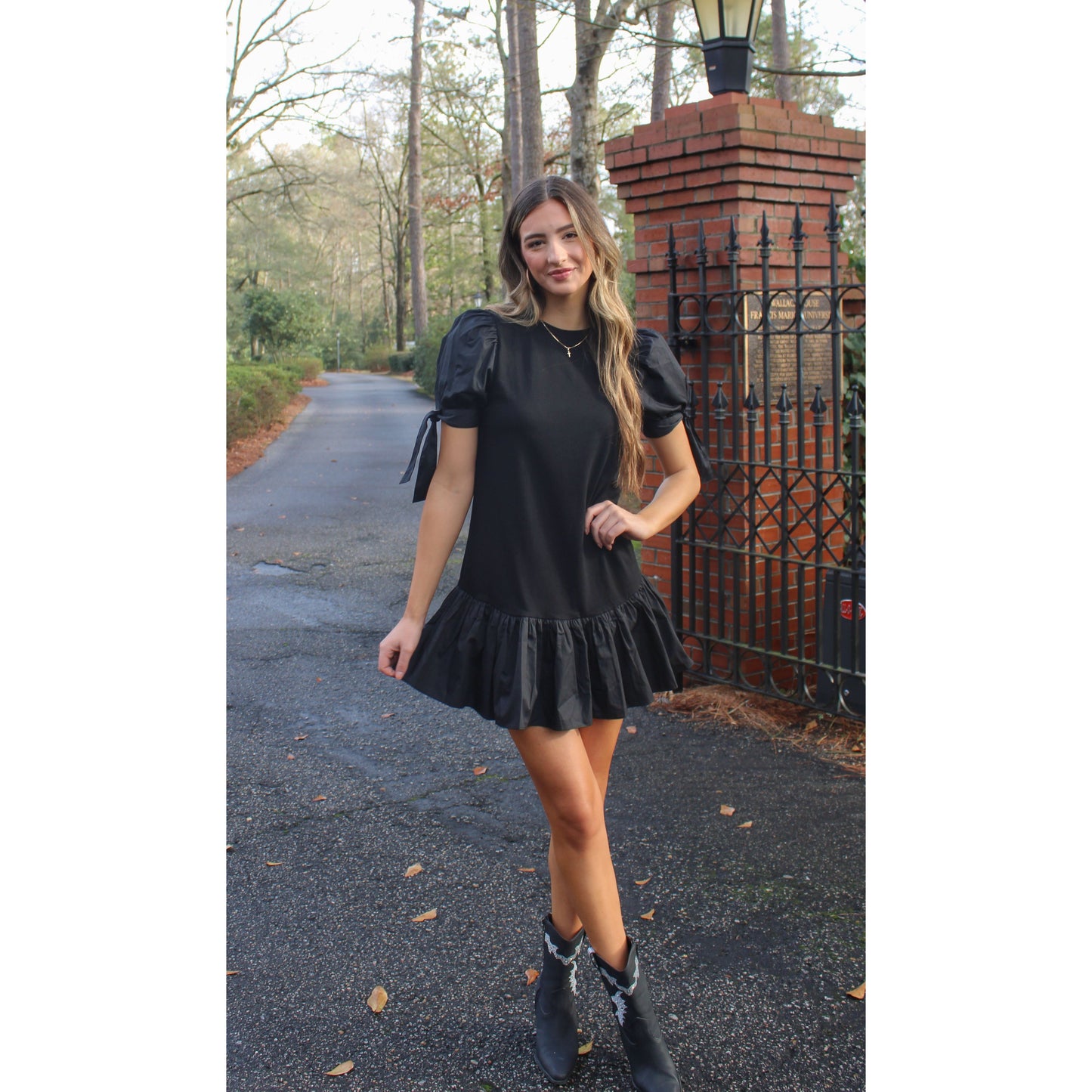 April Mini Dress, Black