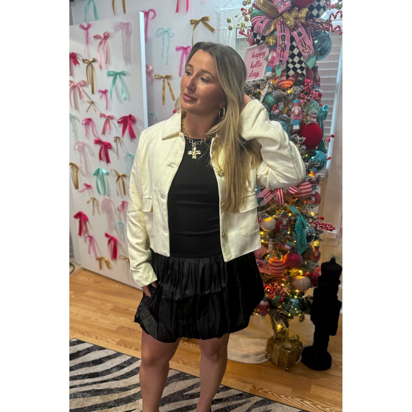 Sloane Jacket, Ivory