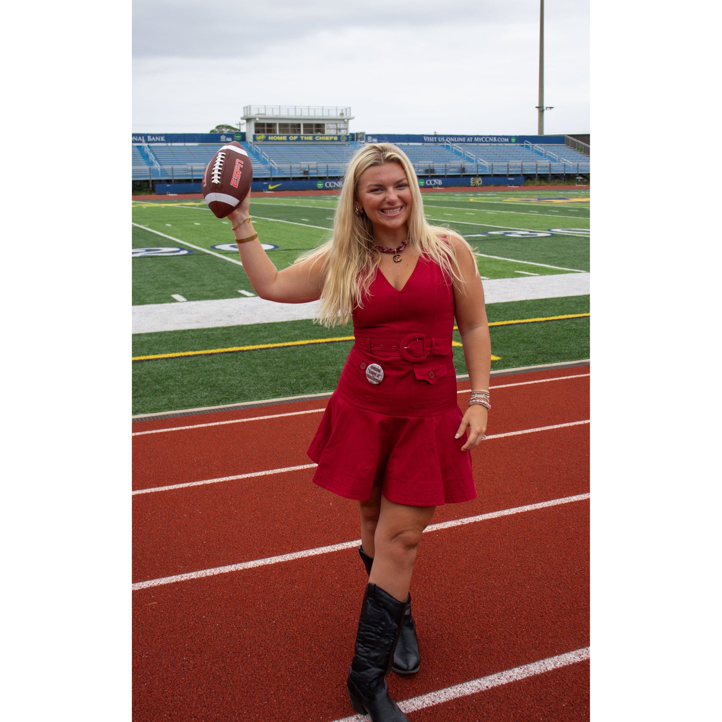 Peyton Denim Dress, Garnet