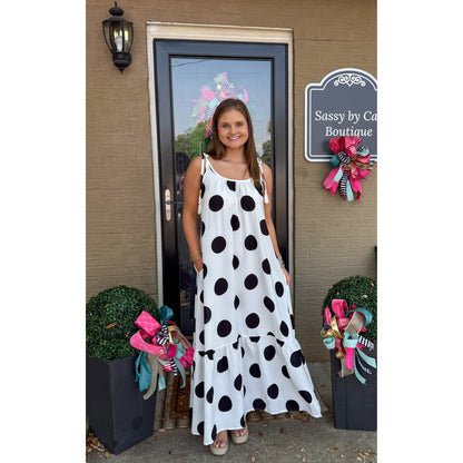 Polka Dot Maxi Dress