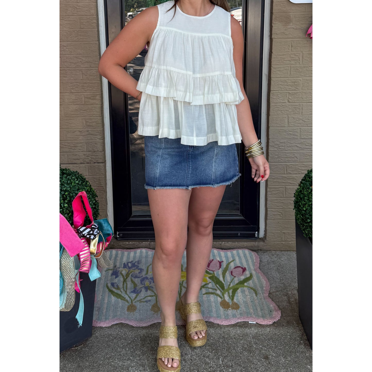 Gabby Top, Off White
