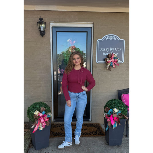 Carmen Sweater, Berry