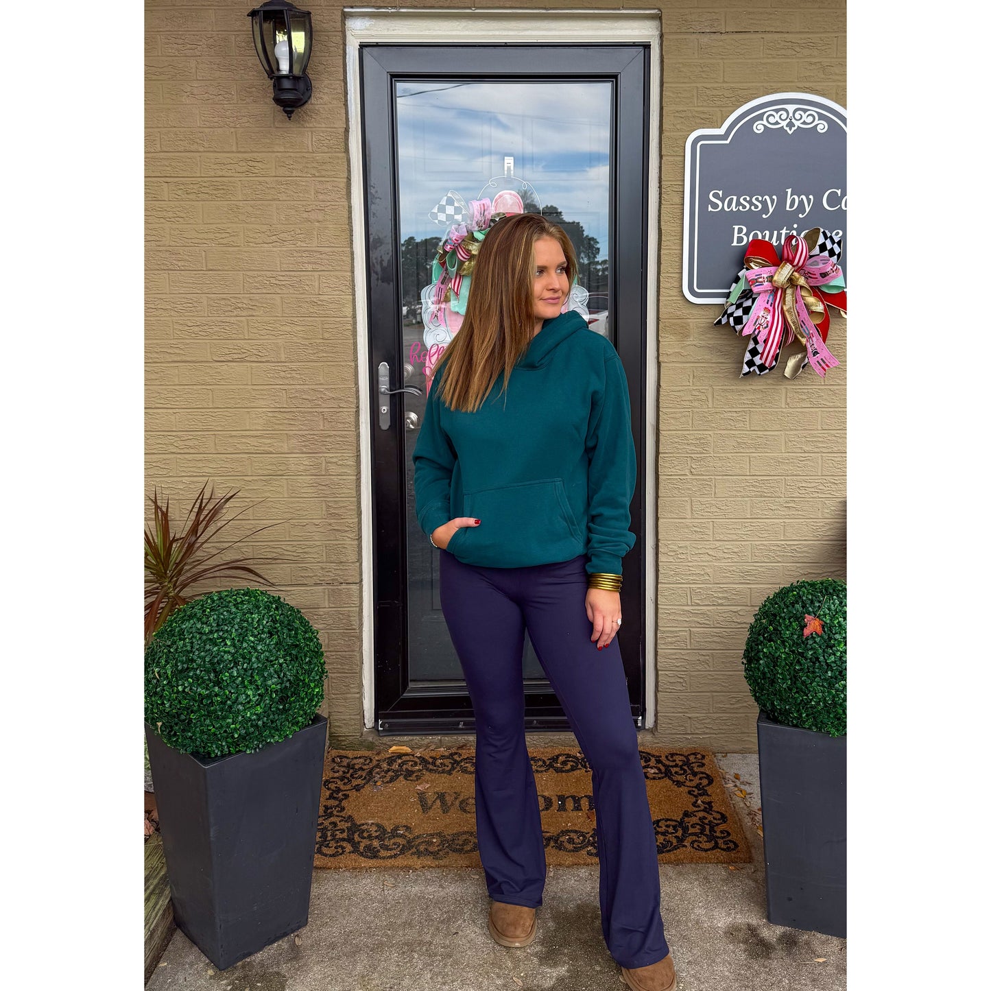 Hunter Green Lounge Hoodie