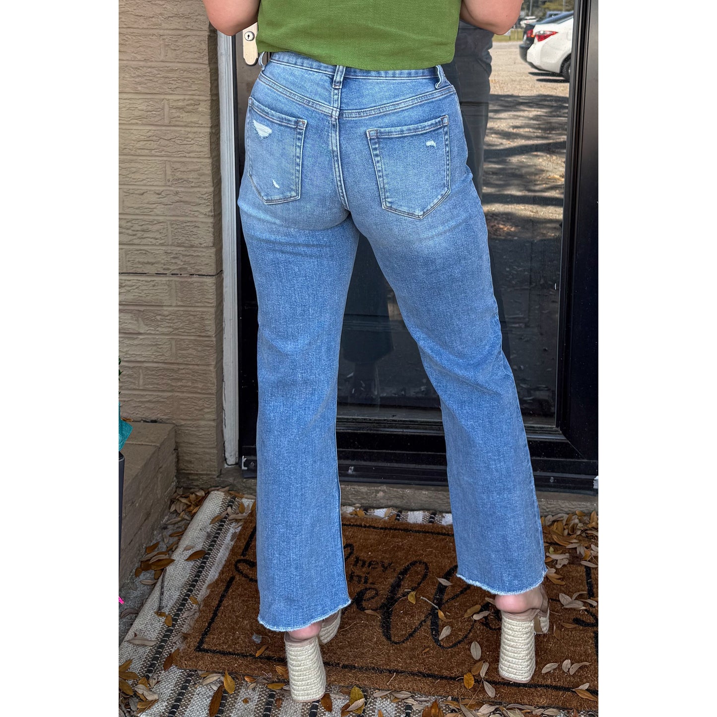 Sadie Straight Leg Jeans, Medium Wash