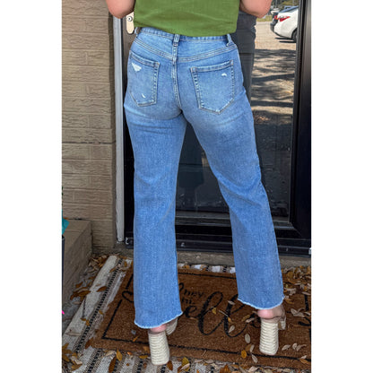 Sadie Straight Leg Jeans, Medium Wash