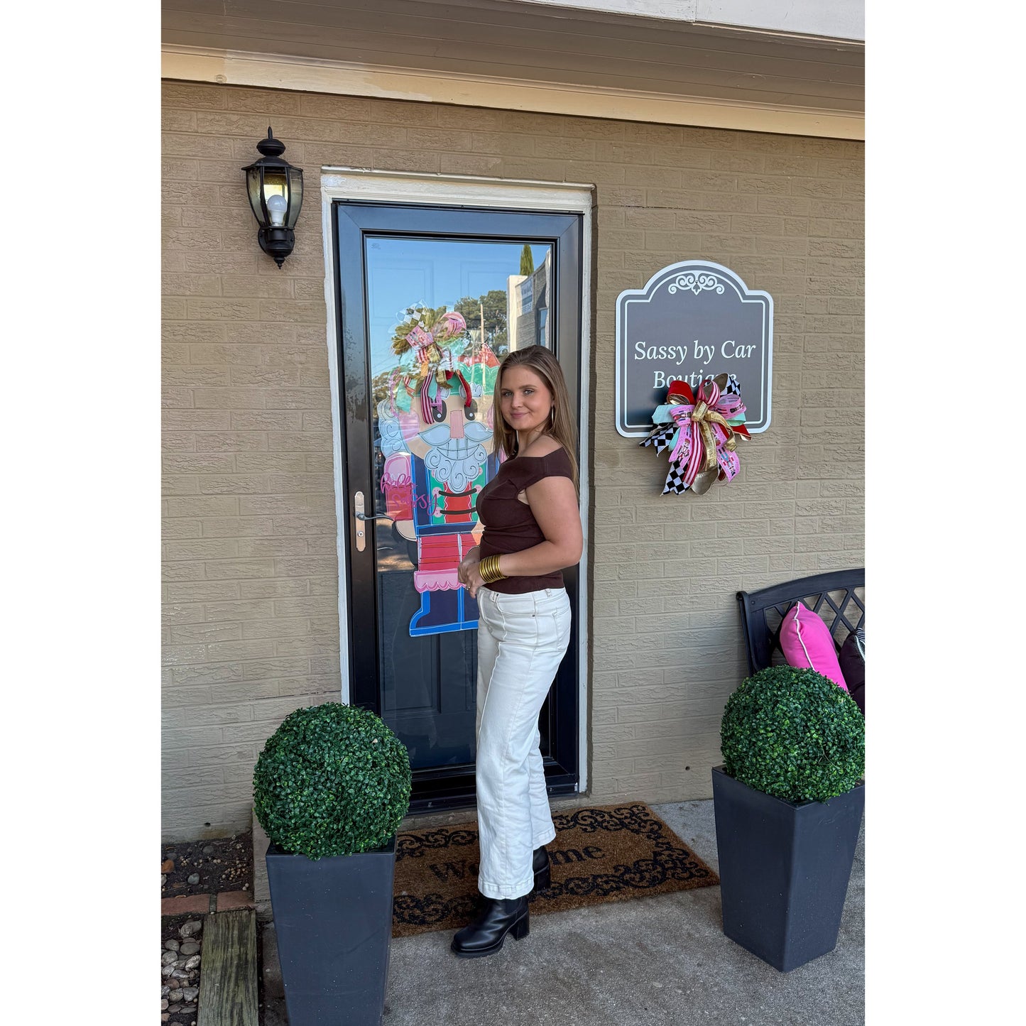 Asymmetrical Top, Chocolate Brown