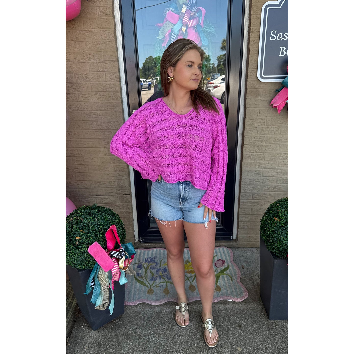 Lightweight Berry Sweater