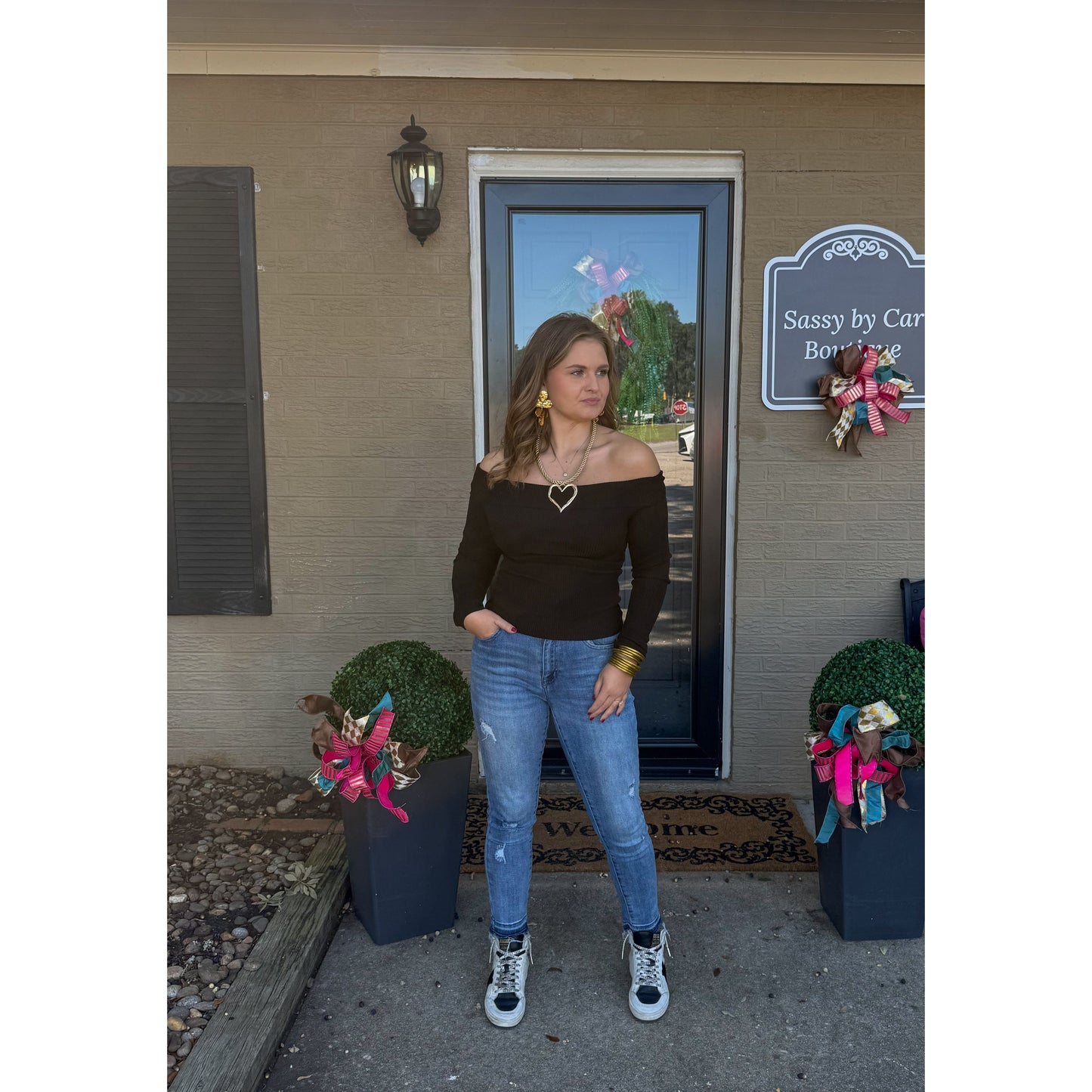 OTS Fitted Top, Black