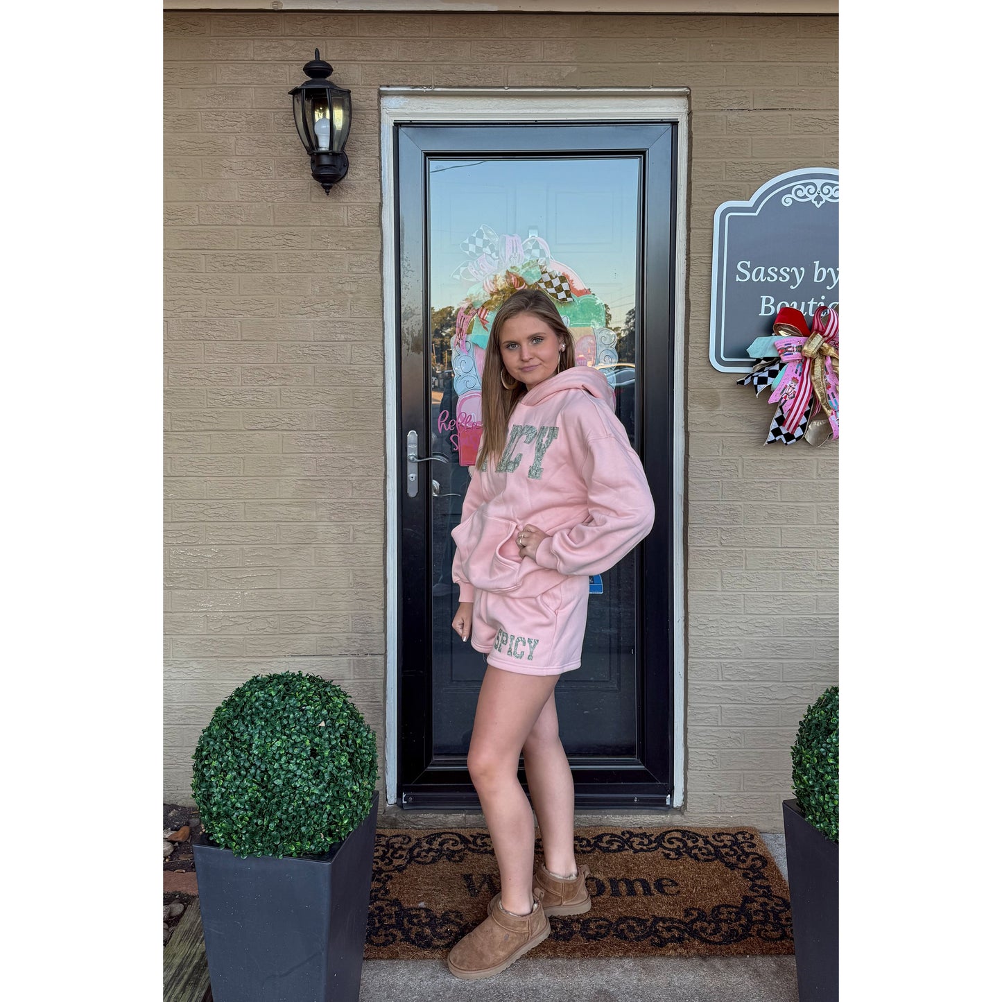 Spicy Lounge Set, Peach/Camo