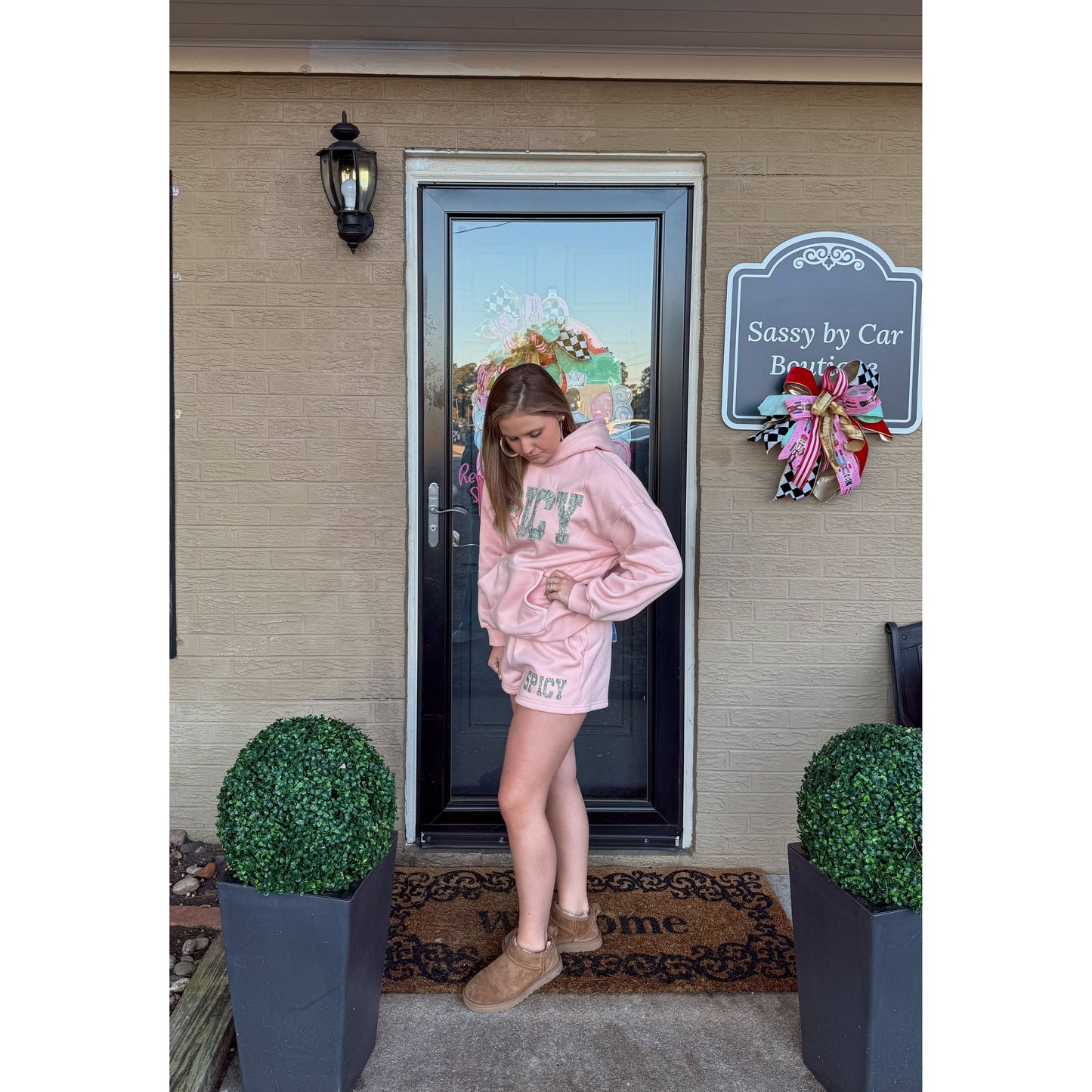 Spicy Lounge Set, Peach/Camo