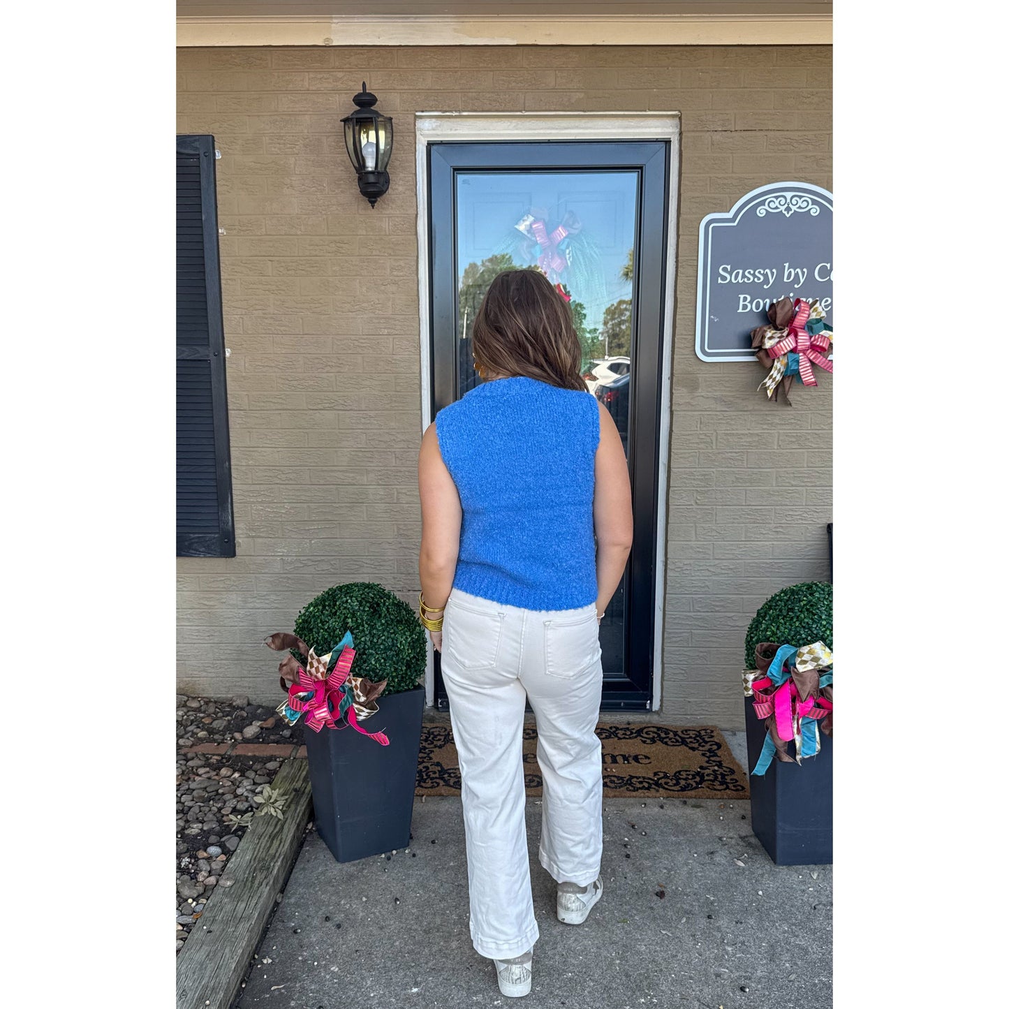 Dolphin Blue Sweater Vest