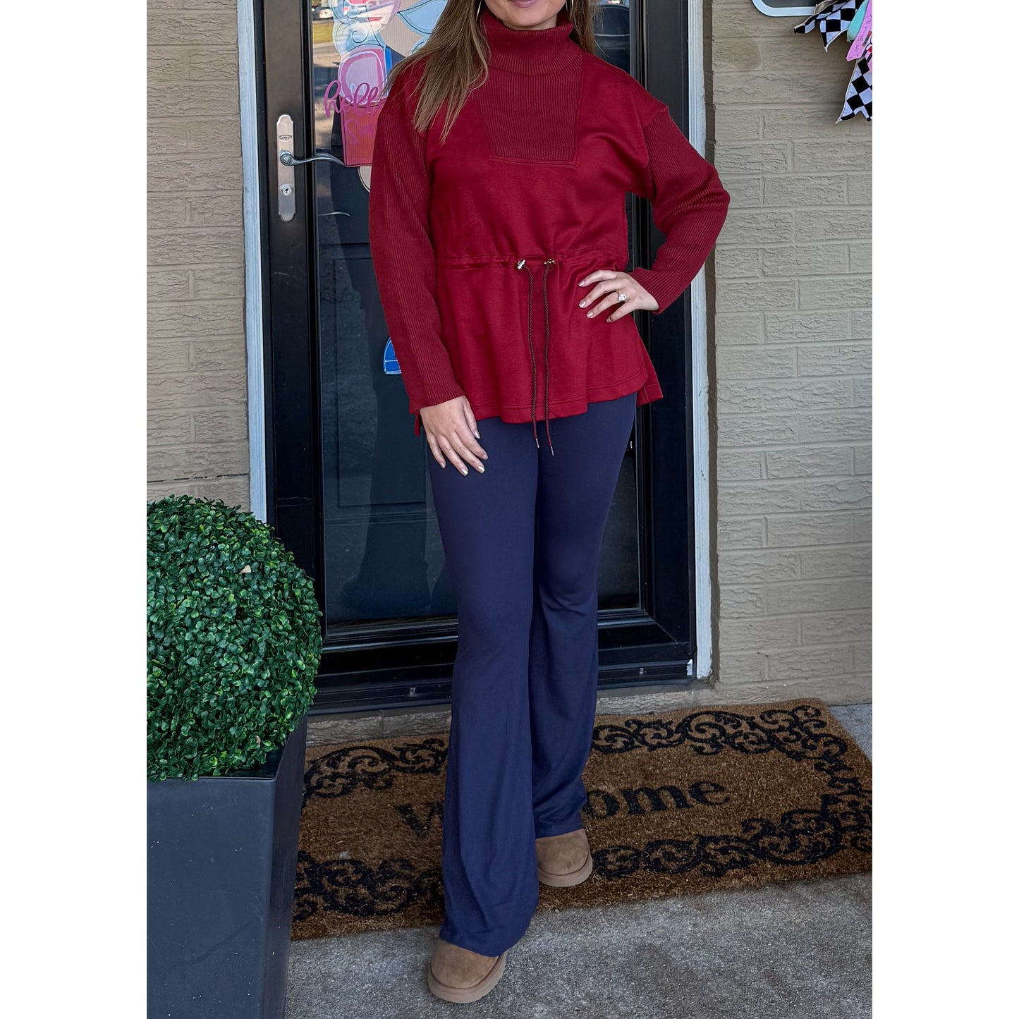 Rachel Top, Burgundy