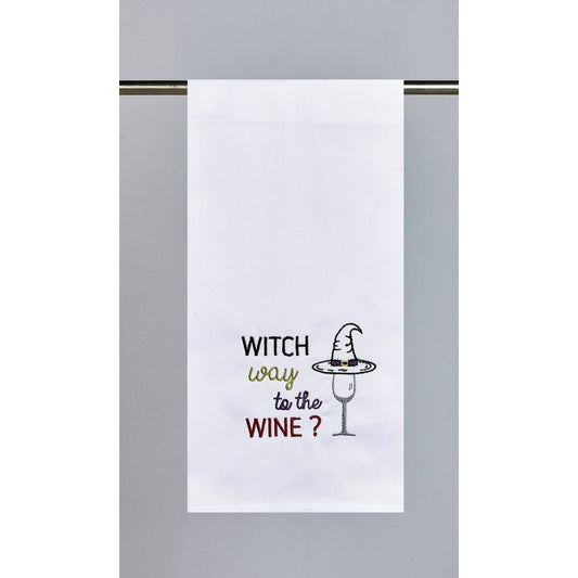 Witch Way To The Wine Kitchen Towel