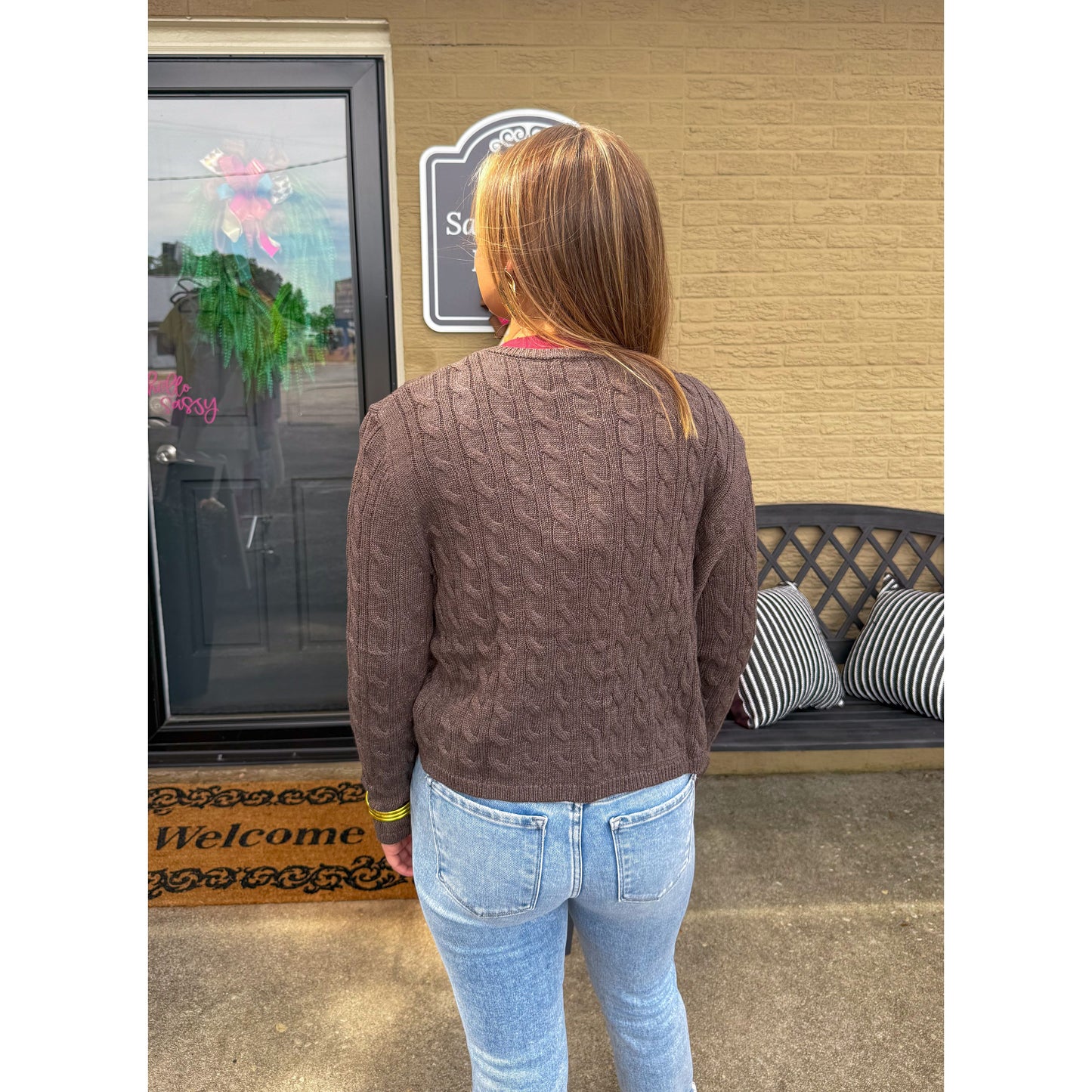 Teddy Bear Cardigan, Chocolate