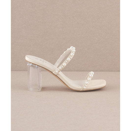 Mae Beige Pearl Heel