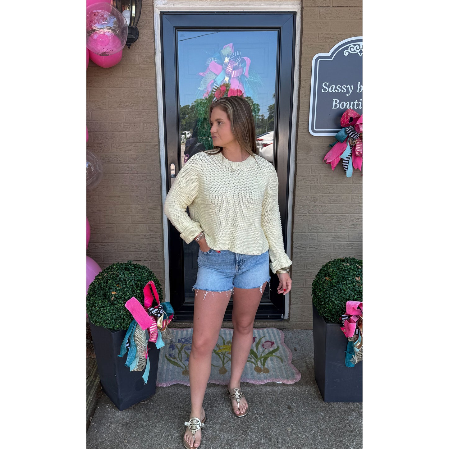 Butter Yellow Lightweight Sweater